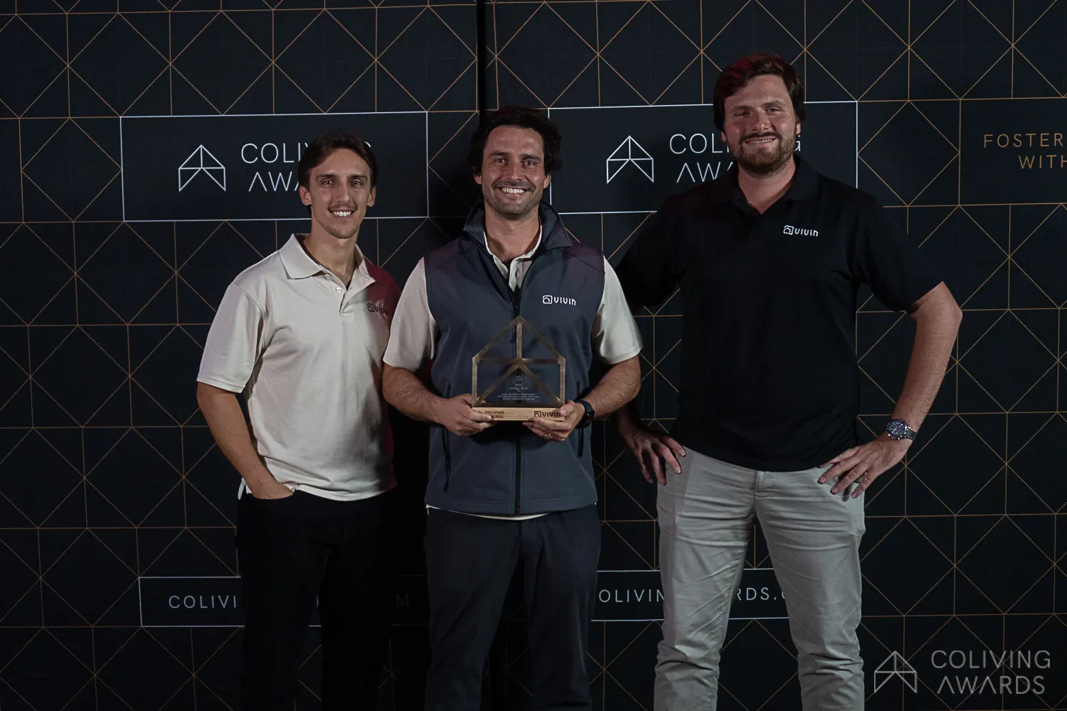 At the Coliving Awards 2026 winners wall